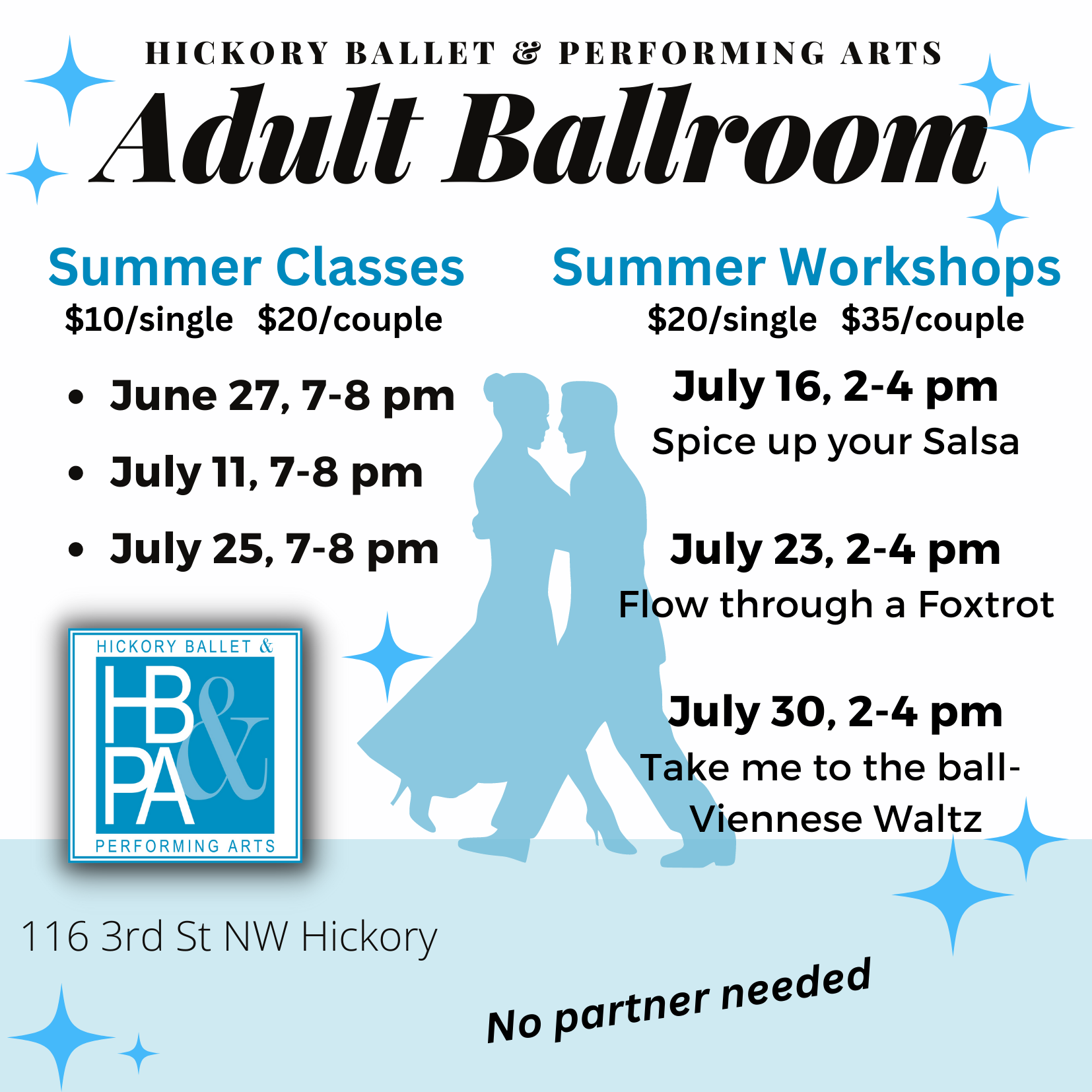 Adult Ballroom Starts April 20th
